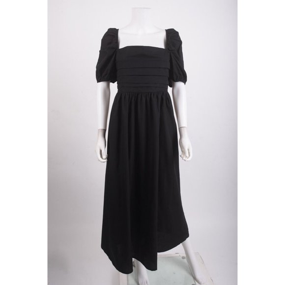 Boden Dresses & Skirts - Boden Womans Ruched Bodice Midi Dress Smocked UK 16P US 12P Black D0298 NWT
